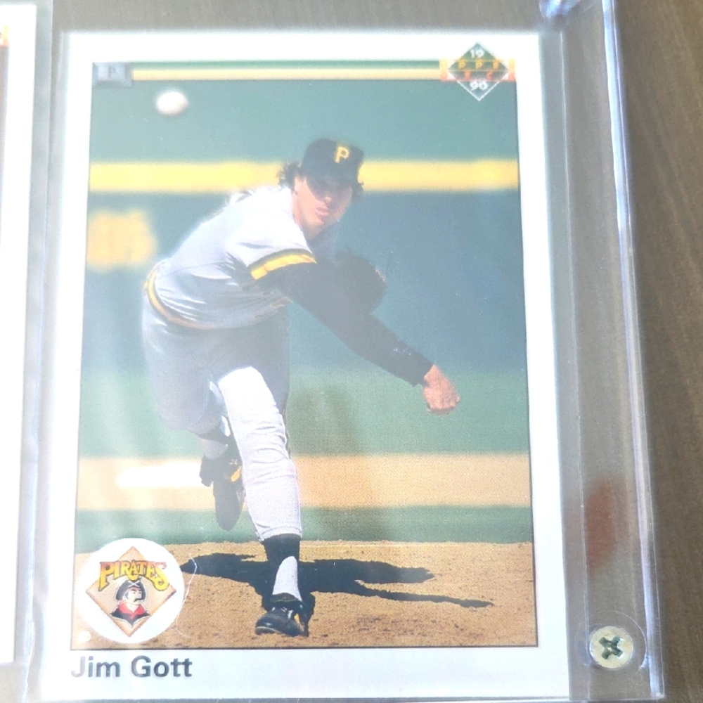 Jim Gott Baseball Cards X 2 In Plastic Casing